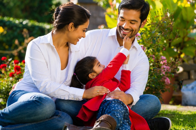 Indian family enjoying time together